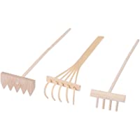 supvox 3 piezas Mini Meditación Accesorios Rake Set para jardín Zen Arena Bandeja DIY Tabletop Decoración Feng Shui…